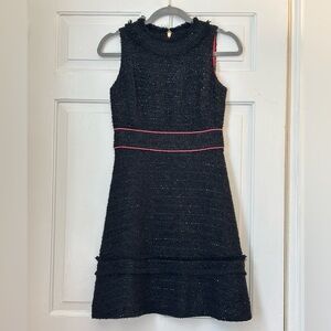 NWOT Sail to Sable Tweed Sparkle Sleeveless Mini Dress, size 00